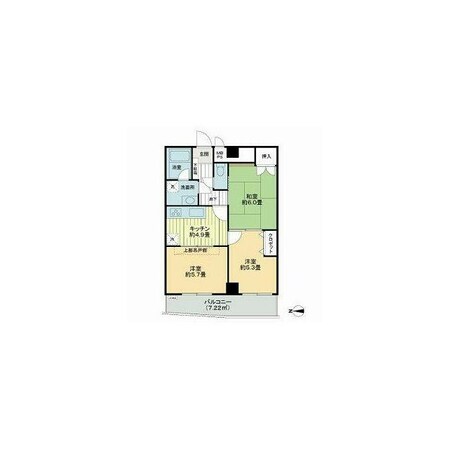 北千住駅 徒歩12分 4階の物件間取画像